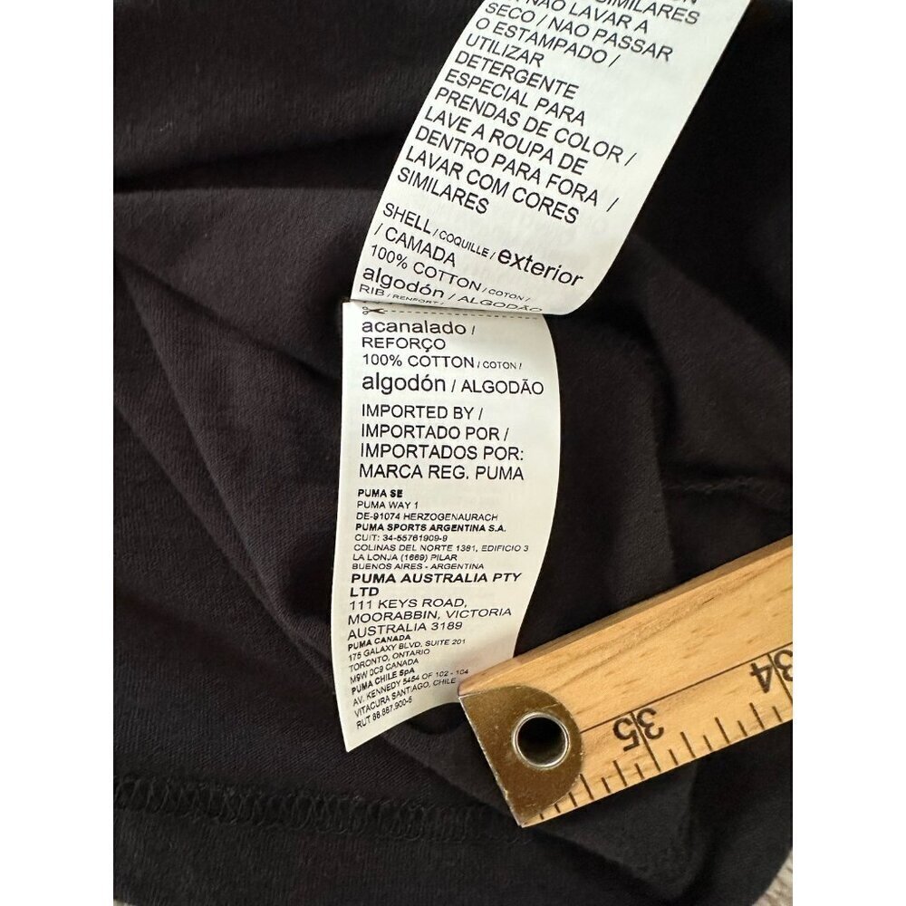 Puma Essentials Logo Crew Neck Short Sleeve T-Shirt Mens Black Size S 586449 New - Picture 13 of 14